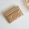 Luxury C fashion woman card holder classic pattern caviar quilted wholesale gold hardware small mini black small hardware wallet Designer Pebble leather