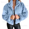 Kurtki damskie kurtka damska moda kobieta płaszcz z suwakiem kieszonkowy kieszonkowy ciepły polar podstawowy supermarowany twewear t230808