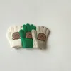 Children s Mittens Kids Full Finger Gloves Cartoon Bear Baby Knitted Winter Outdoor Boys Girls Warm 230808