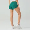 Damesshorts NWT Brighter Color Yoga-shorts voor dames met voering 3 "zijrits Pockeks Short Running Short Exercise Workout trainingsshorts 230807