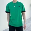 Męskie koszule T Slim Fit Summer Mens koszula okrągła szyja TESE Modne T-shirty Krótkie rękawy Camisetas Tops Men Ubranie Ropa Hombre