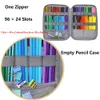 Sacs à crayons 96192 Slots Case School Organizer Pencilcase Supplies pour fille Kawaii Grande capacité Pen Bag Cute Big Papeterie Box Kit 230807