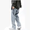 Männer Jeans 2023 Cooles Design Grate Gestreifte Retro Gewaschen Baggy Hosen Für Männer Kleidung Gerade Hip Hop Lose Denim Hosen ropa Hombre