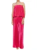 Women's Two Piece Pants Kimydreama Women S Casual Sleeveless Jumpsuit With Ruched Bodice And Wide-Leg For Summer Fashion