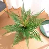 Decorative Flowers Green Artificial Leafs Plants Plastic Home Office Party Garden Decoration Large Fake Leaves High Quality Po Props