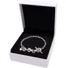 S925 Sterling Silber Armband für Frauen Luxus Designer Armreif passen Pandora Croc Charms mit Original Box Liebhaber Geschenk