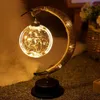 Andere Woondecoraties Maanlamp Nachtlampje met standaard USBBattery Powered Multicolor Enchanted Lunar Bedside ing ball lamp Ramadan 230807