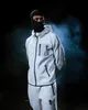 Мужские спортивные костюмы T Fleece 2 штуки устанавливают модную модную повседневную зимнюю тепло комфорт