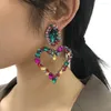 Boucles d'oreilles pendantes amour mode lumière luxe doux tempérament passerelle à la mode Style de rue pour les femmes mignon