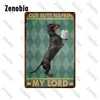 Funny Animal Pet Metal Painting Black Cat Metal Poster Funny Vintage Plaque Metal Tin Signs Cat Sitting on Toilet Tin Plate for Bathroom Pet Home Decor 30X20CM w01