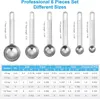 Measuring Tools Stainless Steel Spoons Cups Set Small Tablespoon 6 with Bonus Leveler Etched Markings Removable Clasp for Kitchen 230807