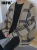 Męskie swetry IEFB Mężczyźni Cardigan 2023 Zima Zima Koreańska moda Koreańska Vneck pojedynczy piersi długi rękaw męski sweter Sweter Casual 9A5243 230807