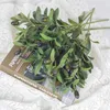 装飾的な花人工緑の葉オリーブブランチ偽造植物Pography Propograps Home Garden Wedding Party Silk Decor