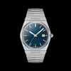 MONTRE MONTRE MONTRE LURXE Mouvement automatique MONTRATION MENSE MONTRE BLUE Mouvement automatique Verre Bas Bottom Steel Strap Wrist Wrists Watches 40 mm