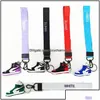 Shoe Parts Accessories Keychains Fashion 2Pcs/Sets Designer Sile 3D Sneaker White Keychain Men Women High Quality Key Ring Shoes Bag Dh6M8