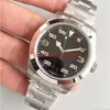 2019 Sprzedawanie klasycznych mężczyzn Watch 40 mm czarna duża tarcza szafirowa szklanka automatyczna ruch stalowy pasek męski na rękę