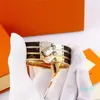 2023 Gold Itanium Steel Fashion Cuff Bracelet Men and Women Charm Lock Bracelet Designer Bracelet