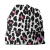 Berets Leopard Print Bonnet Hat Knitted Cool Autumn Winter Outdoor Skullies Beanies Unisex Adult Summer Warm Dual-use Caps