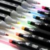 Markers 120806048403024187 Kleur met Dual Tip voor Tekenen Kleuren Sketch Marker Comic Design Art Lovers GY 230807