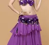 Stage Wear Belly Dance Waist Chain Gold Coin Scarf Hip Seal Beginner Practice Performance