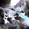 Zwierzęta elektryczne/rc duże spray mechaniczne dinozaury z kreskówką elektroniczne zwierzę zwierzęta chodzące dinosaurio juguete robot pterozaury dla dzieci zabawki 230808