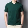 Heren Polo Pocket Mode T-shirts Voor Mannen Korte Mouw Knop Kraag Zomer Tops Solid Casual T-shirt Katoen 2023 T-shirt