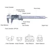 Vernier Calipers 0-150mm rostfritt stålplastisk Vernier-bromsok LCD Digital bromsok 6 tum Instrumentdjup Mätverktyg av prostormer 230807