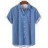 Camisas casuales para hombres Camisa de manga corta hawaiana Ropa estampada Diseñador Playa Gráficos geométricos Vacaciones Calle Moda de gran tamaño