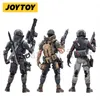 Figuras militares JOYTOY 1/18 Action Figure 3PCS/SET Dark Source Characters Trio Anime Collection Military Model 230808