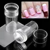 2.8 cm Nail Art Stamper Estampage Tête En Silicone Avec Cap Gelée Transparent Modèle Manucure Ensemble Outils De Transfert