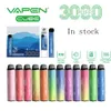 Original Vapen Cube 3000 Puffs Disponibla Vape Pen E-cigaretter Kit 1000mAh Batteri 8.5 ml kapacitet Portabel förångare Förfyllda staplar Starter Kit Vapor 0%/2%/5%Alternativ