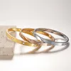 Klassiek ontwerp schroevendraaier armband heren dames armband met gesp 6mm brede hoogwaardige ontwerper C armband titanium stalen paar sieraden maat 16-20 cm