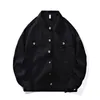 Casual Stand Collar Jacket Fashion Mens primavera e outono Inverno novo lã de três camadas de lã de lã espessada Marca de pedra Trinch