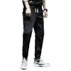 Men's Jeans Men Autumn Spring Male Trousers Clothing Loose Pencil Pants Full Length Casual Solid Pleated Man Clothes Y81
