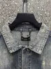 Herrjackor Designer High version 2023 Ny lyxmode B Hem Back Letter Hot Diamond Denim Unisex Jacketrock för män och kvinnor LRFQ