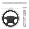 Steering Wheel Covers Snow Camouflage Car Cover 38cm Anti-slip Military Auto Protector Car-styling Interior Accessories