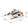 Elettrico / RC Auto Space Wars Arma h Snowspeeders T-47 Airspeeder Snowfield Aircraft Set Modello Building Blocks Giocattoli Regalo per bambini 75144 230807