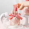Gift Wrap 5pcs Birthday Gifts For Girl Packaging Canvas Bag Candy Dragee Drawstring Wedding Bags Cake Boxes And