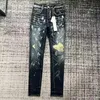 Jeans masculinos designer jeans homens calças jeans calças de moda design reto retro streetwear casual sweatpants roxo jeans joggers calça lavada jeans velhos