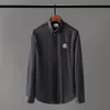 Camicie casual da uomo Camicia formale autunnale a maniche lunghe di grandi dimensioni Camicia con colletto scozzese e bottoni Camicia da uomo # 33307L