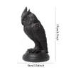 Novelty Items Halloween Gothic Crow Candlestick Ornaments Resin Room Decor Antique Owl Figurines Decoration Statue Home Decoration Accessories 230808