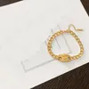Avec timbre Bracelet de haute qualité en or 18 carats cadeau d'amour parfait 925 chaîne en argent diamant fête de mariage femmes bijoux concepteur en gros EKD