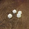 Perlen 10 Stück Tulpe Blume Muschel lose Perlen geschnitzt Perlmutt für Schmuckherstellung Bijoux Coquilloolage 8 x 8 mm DYL0070