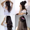 Lace Human Hair for Women Clip in Full Head Wire with Transparent Line Invisible Hairpiece 230807