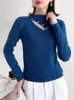 Maglioni da donna Donne sexy coreane Scava fuori Autunno Inverno Top Pullover Maglione sottile Maglione lavorato a maglia morbido e caldo Top solido