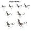 Fish Finder 20Pcs Sea Fishing Accessories Swivel Copper Steel Steel Ball Bearing Parent child Connector Boat Goods Pesca 230807