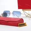 Sunglasses Men Carti Glasses Signature C Precious Sunglasses Rimless Classic Fashion Men's Sunglasses Red Case Buffalo Horn Gold designer sunglasses wholesale