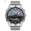 Orologio digitale da uomo per sport subacquei Orologi da uomo Esercito militare Luxury Full Steel Business Impermeabile 200m Altimetro Bussola NORTH EDGE3045