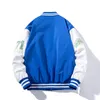 Мужская куртка вышивая университетская куртка для мужчин женщины письма винтажная куртка модная бейсбольная шерсть мужская весенняя осенняя палата корейский синий зеленый 230807