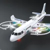 Светодиодные игрушки Y55B Stunt RC FOURAXIS 24GZ Удаленное управление самолетом для детей без головы модели Easy Flyer Boys Подарок на день рождения 230807
